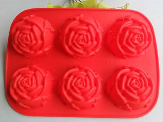 1PCS Rose silicone mold Cake pan baking mold chocolate jelly mould 