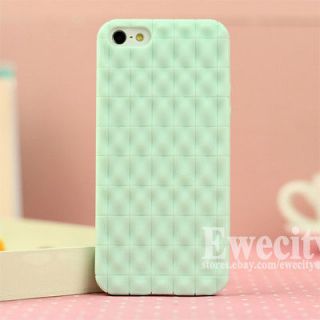 New Lovely Mint Green Hard Rubber Case Cover for Apple iPhone 5