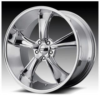  AMERICAN RACING CHROME VN805 5X4.5 GENESIS M45 GS350 STAGGERED RIMS 