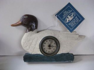 Colonial Clock Co Zeeland American Folk Art Duck Clock