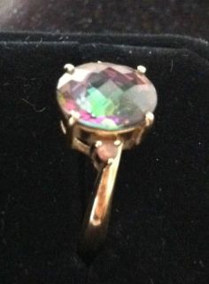   Mystic Topaz + Ring Size N (US 7) Gems TV Certificate of Authenticity