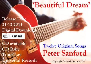 Beautiful Dream CD by Peter Sanford playing Carvin + PRS + Santa 