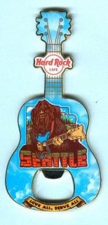 Hard Rock Cafe Seattle BIGFOOT Sasquatch Magnet Bottle Opener   SOLD 