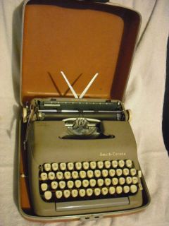 Vintage Smith Corona Silent Super Manual Typewriter with Case Works 