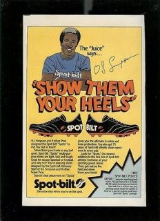 Simpson The Juice Spot Bilt Shoes paper ad (1980) Advertisement