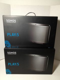 Sonos Package of 2 PLAY5 PLAY5US1 Music System BRAND NEW   SHIPS 