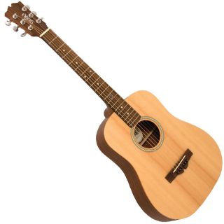 Sierra Compass Travel Size 34 Acoustic Guitar   Natural Satin
