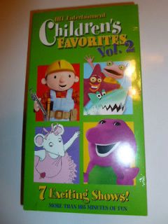 VHS Childrens Favorites Vol. 2 Barney Kipper Pingu Wishbone 