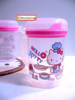 Hello Kitty Cat Plastic Oil Soy Sauce Dispenser Bottle Jug Measure Mug 