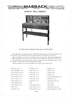 1932 AD STANLEY TOOL BENCHES, TOOL CABINETS, TOOL CHESTS WITH TOOLS 6 