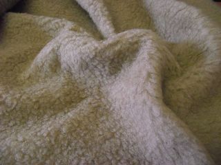 Faux Fur SHERPA FLEECE Fabric BEIGE   All Sizes Bulk Discounts FREE 