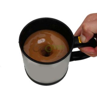 New Stainless Plain Self Stirring Mug Auto Mixing Tea Cup Coffee Mug 