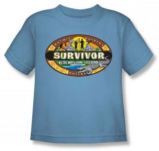 Survivor Redemption Island Juvy Carolina Blue T Shirt CBS882 KT