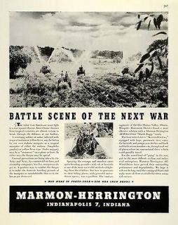 1944 Ad Marmon Herring​ton World War II Vehicles Crops Farm Sprayers 