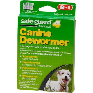 Safe Guard Panacur (fenbendazole) K9 Dogs 10 lbs 3 Pack dose All 