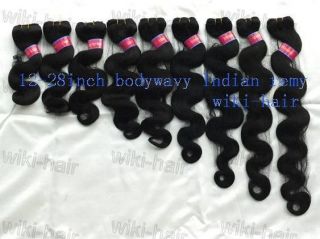   Indian remy weft virgin bodywave human hair extension 100gram total