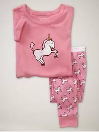 Baby Gap Girls Pink Unicorn Pajamas 2 2T NWT NEW NIP