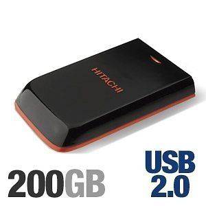 Hitachi H2200U Portable External Hard Drive   200GB, 2.5 inch, USB 2.0