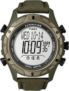 Timex T49846 EXPEDITION Trail Mate Pedometer Digital Watch Authorised 