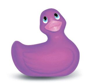 Purple Vibrating Rubber Duck Travel Massager NIB I Rub My Duckie Big 