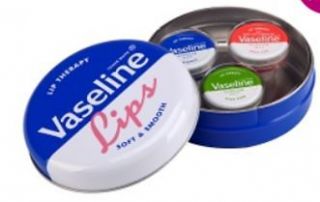 Vaseline Lip Therapy Blue Tin Gift Set contains 3 x 20g   Original 