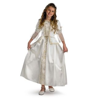 ELIZABETH SWANN Child White Dress Deluxe Costume 10 12 Pirates 