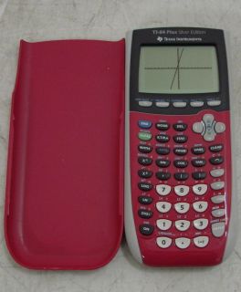 TEXAS INSTRUMENTS TI 84 Plus Silver Edition Graphing Calculator PINK