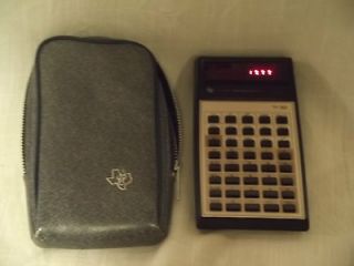 Texas Instruments TI 30 vintage Slide Rule Calculator & Case. VINTAGE 