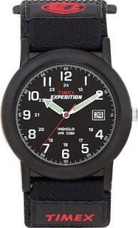Timex Men s T40011 Expedition Camper Black Case Black Fastwrap Watch