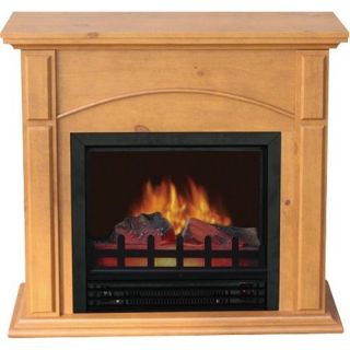 World Marketing Springdale Electric Fireplace Heater   Oak