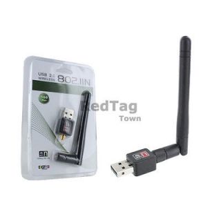 Mini 150Mbps USB Wireless Network Card 802.11n/g/b w/Antenna WiFi LAN 
