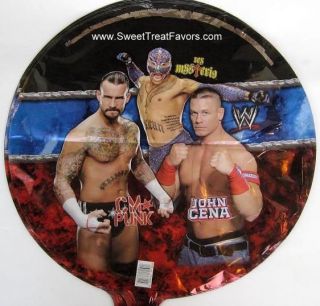 WWE WWF Wrestling Party Supplies BALLOONS Cena Favors Mylar Birthday 