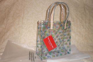 Authentic Dooney & Bourke clear lunch bag with small DBs