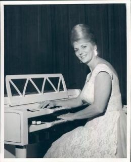 1965 Harlene Bowie Organ Piano Player Musician Artist Formal Press 