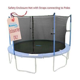 15 FT. Trampoline Enclosure Net Fits 15 Round Frames Using 8 Poles or 