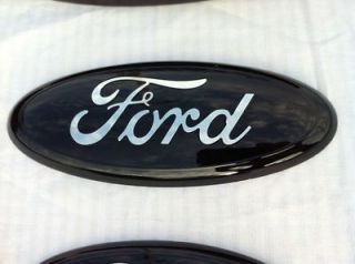2004 11 Ford F 150 250 350 BLACK Tailgate/Grille Emblem,OEM, 9 by 3.5 
