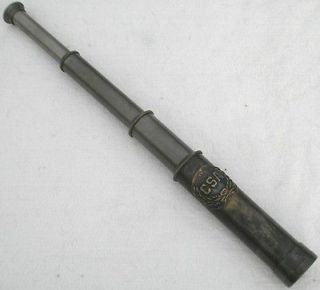 Solid Brass 18 Telescope CSA Confederate Civil War Military Free 