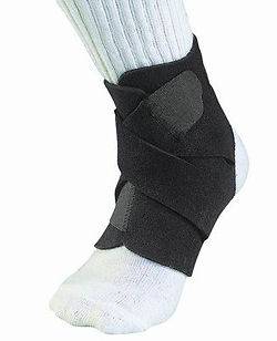   Sports Medicine Adjustable Ankle Support Brace   One Size   Black