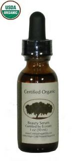   cold pressed Certified Organic Argan Oil 1 oz for Hair, Face & Body