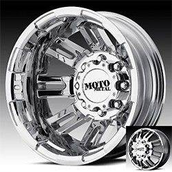 17 inch moto metal bright pvd dually wheels rims 8x6.5 silverado ram 