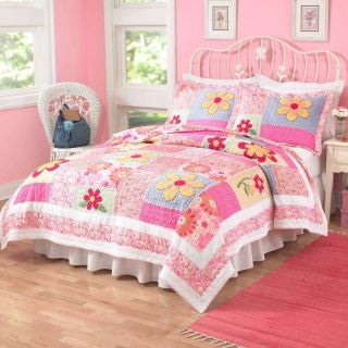   Colorful Floral Flower Print Full/Queen Teen Girl Size Bedding Set