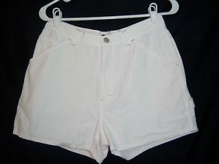 CREW Womans Shorts 6 White 100% Cotton