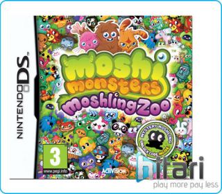 Moshi Monsters Moshling Zoo Game Nintendo DS BRAND SEALED Delivery