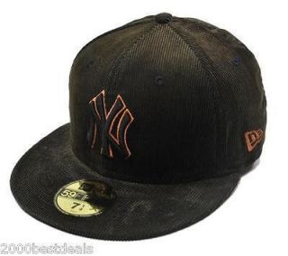 NEW ERA 59FIFTY MLB BASEBALL FITTED CAP NEW YORK YANKEES SPILL BROWN 