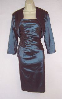   OCCASIONS by MON CHERI Strapless Cocktail Dress & Bolero Jacket 14 NWT
