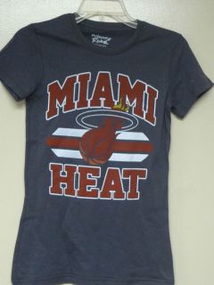   Hardwood Classic Miami Heat Dark Gray ( Miami Heat with Logo ) T shirt