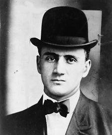 1912 Jack Zelig, wearing Bowler hats head and shoul​ders portrait 