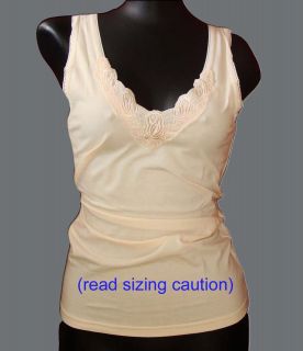 Camisole Nice Soft Tank TOP COTTON Stretchy LONG under A shirt S M L 