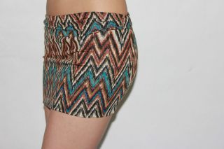 Women Junior Bodycon Mini Tribal Print Hip / Waist Hug Mini Skirt S 
