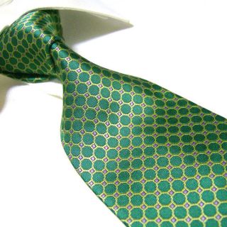 Extra Long 100% Polyester Mircofibre Tie PL303,Green Mens Necktie 63 